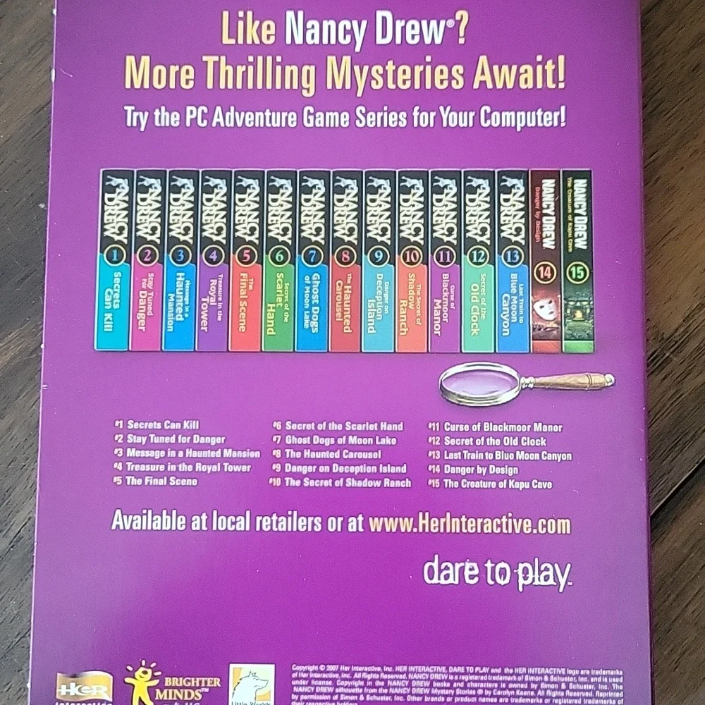 Nancy Drew Curse Of Blackmoor Manor DVD Game